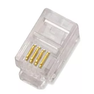 DATACOM Konektor RJ10 UTP lanko 4p4c bal.10ks DATACOM Konektor RJ10 UTP lanko 4p4c bal.10ks