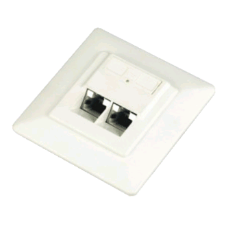 DATACOM UTP dvojzásuvka pod omítku 45 st.- Cat5e DATACOM UTP dvojzásuvka pod omítku 45 st.- Cat5e