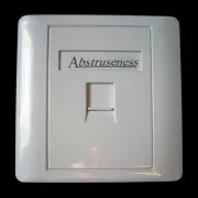 WALL plate SA s rámečkem pro 1keystone (80 x 80)