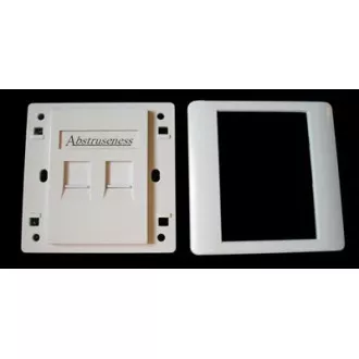 WALL plate SA s rámečkem pro 2keystone (80 x 80) WALL plate SA s rámečkem pro 2keystone (80 x 80)