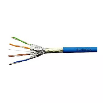 Kabel F/FTP Cat.6a 500 MHz 4x2xAWG23, LS0H modrý, Dca, 500m Kabel F/FTP Cat.6a 500 MHz 4x2xAWG23, LS0H modrý, Dca, 500m