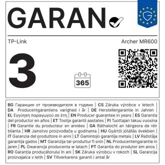 TP-Link Archer MR600 4G LTE Cat6 AC1200 Gb Router TP-Link Archer MR600 4G LTE Cat6 AC1200 Gb Router
