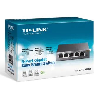 TP-Link TL-SG105E 5-Port Gigabit Easy Smart Switch TP-Link TL-SG105E 5-Port Gigabit Easy Smart Switch
