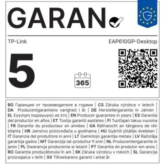 TP-Link EAP610GP-Desktop Wifi6 GPON AP Omada TP-Link EAP610GP-Desktop Wifi6 GPON AP Omada