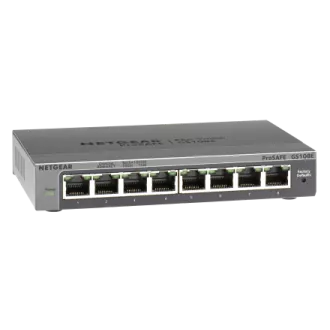 NETGEAR 8PT GIGABIT PLUS SWITCH, GS108E NETGEAR 8PT GIGABIT PLUS SWITCH, GS108E