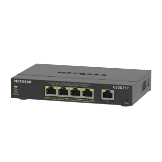 NETGEAR 5PT GE PLUS SWCH W/ POE+ NETGEAR 5PT GE PLUS SWCH W/ POE+