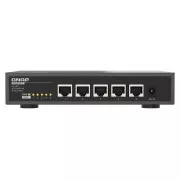 QNAP switch QSW-3205-5T (5x 10GbE port, pasiv. chlazení, podpora 100M/ 1G/ 2,5G / 5G a 10G)