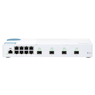 QNAP řízený switch QSW-M408S (12portů: 8x Gigabit port + 4x 10G SFP+ porty) QNAP řízený switch QSW-M408S (12portů: 8x Gigabit port + 4x 10G SFP+ porty)