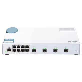 QNAP řízený switch QSW-M408S (12portů: 8x Gigabit port + 4x 10G SFP+ porty) QNAP řízený switch QSW-M408S (12portů: 8x Gigabit port + 4x 10G SFP+ porty)