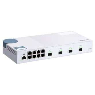 QNAP řízený switch QSW-M408S (12portů: 8x Gigabit port + 4x 10G SFP+ porty) QNAP řízený switch QSW-M408S (12portů: 8x Gigabit port + 4x 10G SFP+ porty)