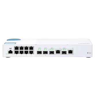 QNAP řízený switch QSW-M408-2C (12portů: 8x Gigabit port + 4x 10G SFP+ /2x 10GbE kombo porty) QNAP řízený switch QSW-M408-2C (12portů: 8x Gigabit port + 4x 10G SFP+ /2x 10GbE kombo porty)