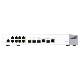 QNAP řízený switch QSW-M408-2C (12portů: 8x Gigabit port + 4x 10G SFP+ /2x 10GbE kombo porty) QNAP řízený switch QSW-M408-2C (12portů: 8x Gigabit port + 4x 10G SFP+ /2x 10GbE kombo porty)