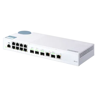 QNAP řízený switch QSW-M408-2C (12portů: 8x Gigabit port + 4x 10G SFP+ /2x 10GbE kombo porty) QNAP řízený switch QSW-M408-2C (12portů: 8x Gigabit port + 4x 10G SFP+ /2x 10GbE kombo porty)
