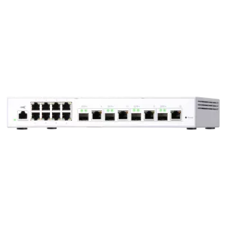 QNAP řízený switch QSW-M408-4C (12 portů: 8x Gigabit port + 4x 10G SFP+ / 10GbE kombo porty)