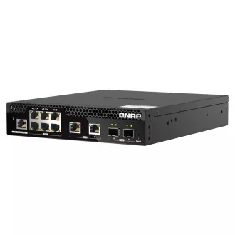 QNAP řízený switch QSW-M2106R-2S2T (6x 2,5GbE RJ45, 2x 10GbE RJ45, 2x 10GbE SFP+, malá šířka) QNAP řízený switch QSW-M2106R-2S2T (6x 2,5GbE RJ45, 2x 10GbE RJ45, 2x 10GbE SFP+, malá šířka)