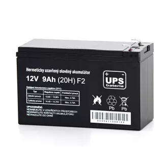 UPS baterie 12V 9Ah F2 UPS baterie 12V 9Ah F2