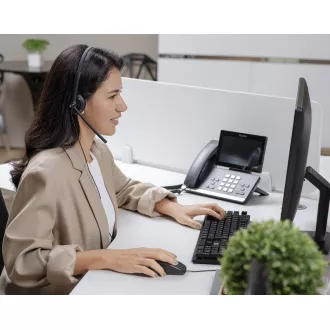 Yealink YHS34 Mono náhlavní souprava na jedno ucho s QD-RJ9 konektory