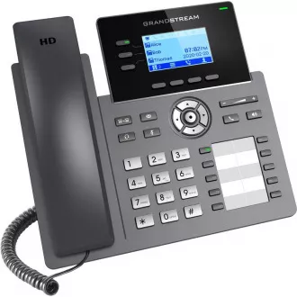 Grandstream GRP2604P SIP telefon, 2,48" LCD podsv. displej, 6 SIP účty,10BLF tl., 2x1Gbit porty, PoE Grandstream GRP2604P SIP telefon, 2,48" LCD podsv. displej, 6 SIP účty,10BLF tl., 2x1Gbit porty, PoE