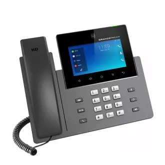 Grandstream GXV3450 SIP video telefon, 5"IPS bar.dot.displ., 16 SIP účty, Android11, WiFi, BT, PoE+ Grandstream GXV3450 SIP video telefon, 5"IPS bar.dot.displ., 16 SIP účty, Android11, WiFi, BT, PoE+