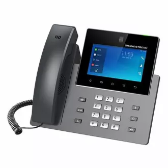 Grandstream GXV3450 SIP video telefon, 5"IPS bar.dot.displ., 16 SIP účty, Android11, WiFi, BT, PoE+ Grandstream GXV3450 SIP video telefon, 5"IPS bar.dot.displ., 16 SIP účty, Android11, WiFi, BT, PoE+