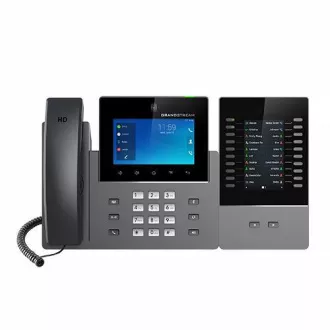 Grandstream GXV3450 SIP video telefon, 5"IPS bar.dot.displ., 16 SIP účty, Android11, WiFi, BT, PoE+ Grandstream GXV3450 SIP video telefon, 5"IPS bar.dot.displ., 16 SIP účty, Android11, WiFi, BT, PoE+