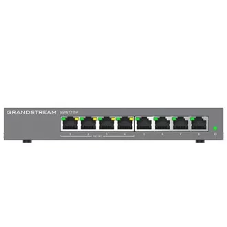 Grandstream GWN7711P Layer 2 Lite managed switch, 8 portů, 4x PoE/PoE+ Grandstream GWN7711P Layer 2 Lite managed switch, 8 portů, 4x PoE/PoE+
