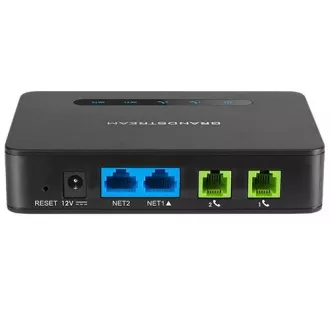 Grandstream HT812 (ATA), 2x FXS, 2 SIP účty, 1x Gbit LAN, NAT router, 3-cestná konf., auto-provisi. Grandstream HT812 (ATA), 2x FXS, 2 SIP účty, 1x Gbit LAN, NAT router, 3-cestná konf., auto-provisi.