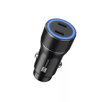 ER POWER 40W USB-C PD+QC 3.0 kovová duální autonabíječka ER POWER 40W USB-C PD+QC 3.0 kovová duální autonabíječka