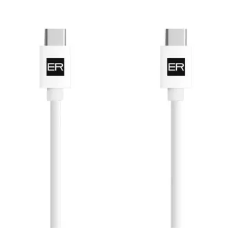 ER POWER kabel USB-C/C 3A 60W 120cm bílý ER POWER kabel USB-C/C 3A 60W 120cm bílý