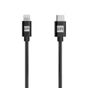 ER POWER kabel USB-C/Lightning 200cm černý
