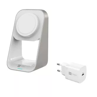 ER POWER nabíjecí MFM MagSafe stojan 2v1 - bílý ER POWER nabíjecí MFM MagSafe stojan 2v1 - bílý