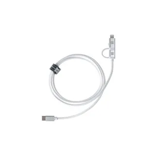 ER POWER Dual Cable USB-C C/L Mfi 200cm white ER POWER Dual Cable USB-C C/L Mfi 200cm white