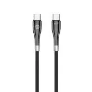 Datový kabel Forever USB-C/USB-C 1m 60W černý