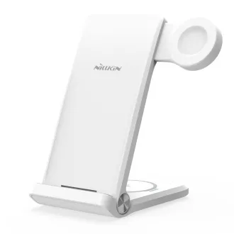 Nillkin PowerTrio 3v1 Bezdrátová Nabíječka pro Huawei Watch White - Použité Nillkin PowerTrio 3v1 Bezdrátová Nabíječka pro Huawei Watch White - Použité