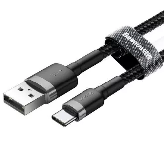 Baseus CATKLF-BG1 Cafule Kabel USB-C 3A 1m Grey/Black Baseus CATKLF-BG1 Cafule Kabel USB-C 3A 1m Grey/Black