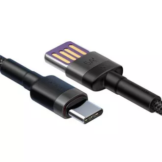 Baseus CATKLF-PG1 Cafule Quick Charging Datový Kabel USB Double Sided to USB 40W 1m Gray/Black Baseus CATKLF-PG1 Cafule Quick Charging Datový Kabel USB Double Sided to USB 40W 1m Gray/Black