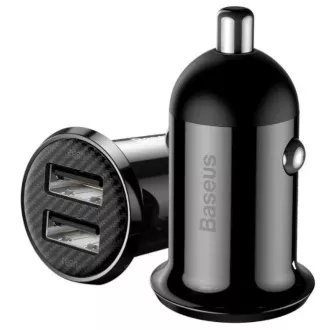 Baseus CCALLP-01 Grain Pro Nabíječka do Auta 2xUSB 4.8A Black Baseus CCALLP-01 Grain Pro Nabíječka do Auta 2xUSB 4.8A Black