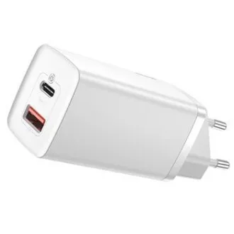 Baseus CCGAN2L-B02 GaN2 Lite Quick Nabíječka USB + USB-C 65W White Baseus CCGAN2L-B02 GaN2 Lite Quick Nabíječka USB + USB-C 65W White