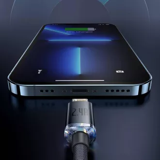 Baseus CAJY000005 Crystal Shine Series Datový Kabel USB - Lightning 20W 1,2m Purple Baseus CAJY000005 Crystal Shine Series Datový Kabel USB - Lightning 20W 1,2m Purple