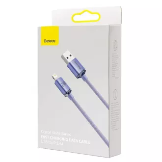 Baseus CAJY000005 Crystal Shine Series Datový Kabel USB - Lightning 20W 1,2m Purple Baseus CAJY000005 Crystal Shine Series Datový Kabel USB - Lightning 20W 1,2m Purple