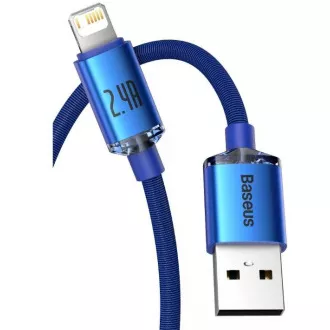 Baseus CAJY000003 Crystal Shine Series Datový Kabel USB - Lightning 20W 1,2m Blue Baseus CAJY000003 Crystal Shine Series Datový Kabel USB - Lightning 20W 1,2m Blue