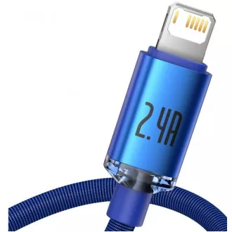 Baseus CAJY000003 Crystal Shine Series Datový Kabel USB - Lightning 20W 1,2m Blue Baseus CAJY000003 Crystal Shine Series Datový Kabel USB - Lightning 20W 1,2m Blue