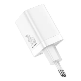 Baseus CCSUPP-E02 Super Si Quick Nabíječka USB + USB-C 30W White Baseus CCSUPP-E02 Super Si Quick Nabíječka USB + USB-C 30W White