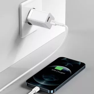 Baseus CCSUPP-E02 Super Si Quick Nabíječka USB + USB-C 30W White Baseus CCSUPP-E02 Super Si Quick Nabíječka USB + USB-C 30W White