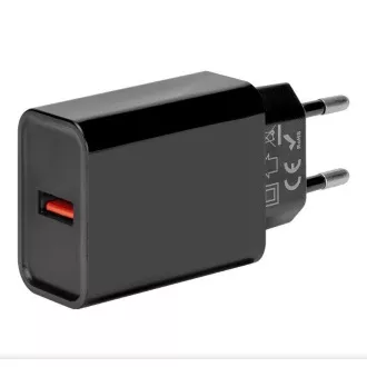OBAL:ME Cestovní Nabíječka USB-A 18W Black OBAL:ME Cestovní Nabíječka USB-A 18W Black
