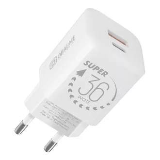 OBAL:ME GaN Cestovní Nabíječka USB-A + USB-C 36W White OBAL:ME GaN Cestovní Nabíječka USB-A + USB-C 36W White