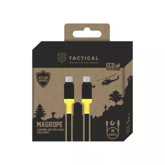 Tactical MagRope USB-C/USB-C 1m Black/Yellow Tactical MagRope USB-C/USB-C 1m Black/Yellow