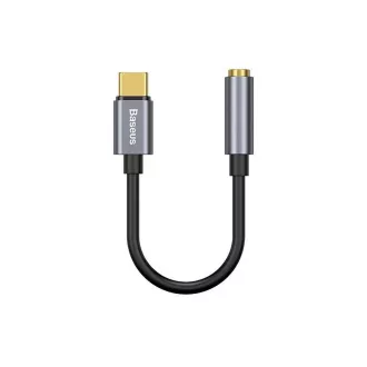 Baseus CATL54-0G Kabelová Redukce z USB-C na 3.5mm Audio Jack L54 (female) Deep Grey Baseus CATL54-0G Kabelová Redukce z USB-C na 3.5mm Audio Jack L54 (female) Deep Grey