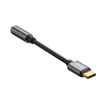Baseus CATL54-0G Kabelová Redukce z USB-C na 3.5mm Audio Jack L54 (female) Deep Grey Baseus CATL54-0G Kabelová Redukce z USB-C na 3.5mm Audio Jack L54 (female) Deep Grey