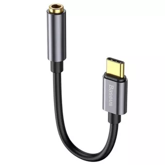 Baseus CATL54-0G Kabelová Redukce z USB-C na 3.5mm Audio Jack L54 (female) Deep Grey Baseus CATL54-0G Kabelová Redukce z USB-C na 3.5mm Audio Jack L54 (female) Deep Grey